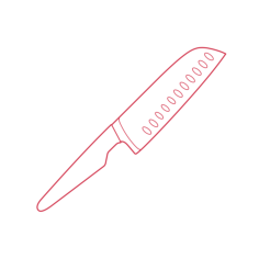 Objects Kitchen Knives Ikea Vorda Vegetable Knife Outline Svg File, Free Vectors File